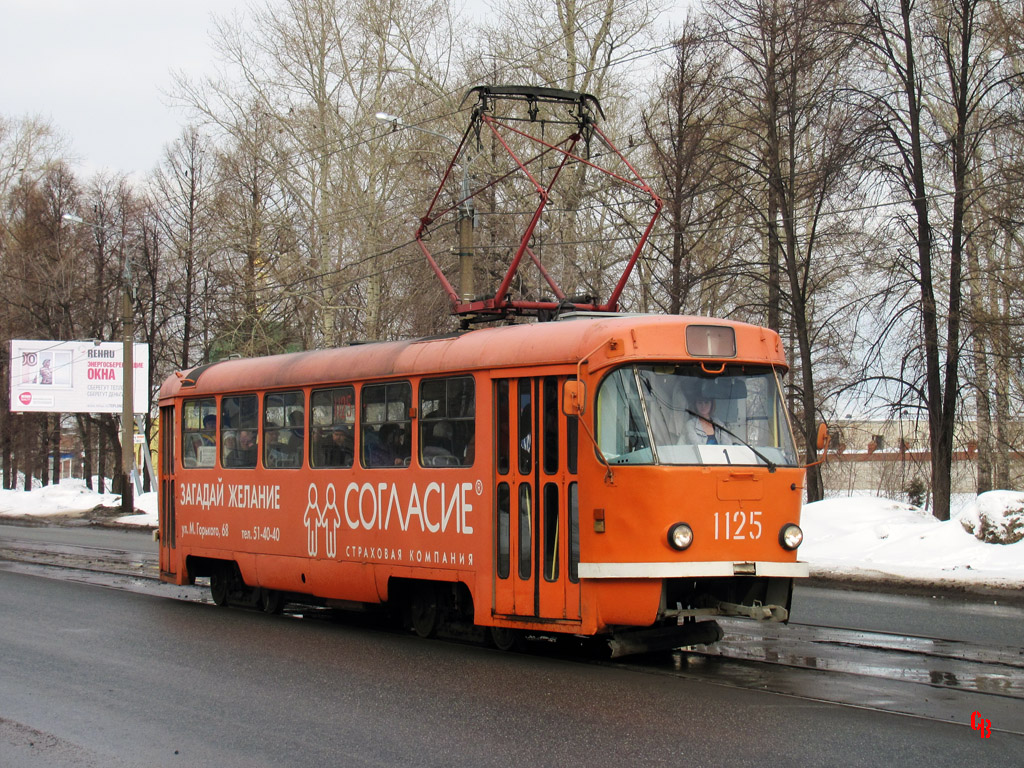 Ижевск, Tatra T3SU (двухдверная) № 1125