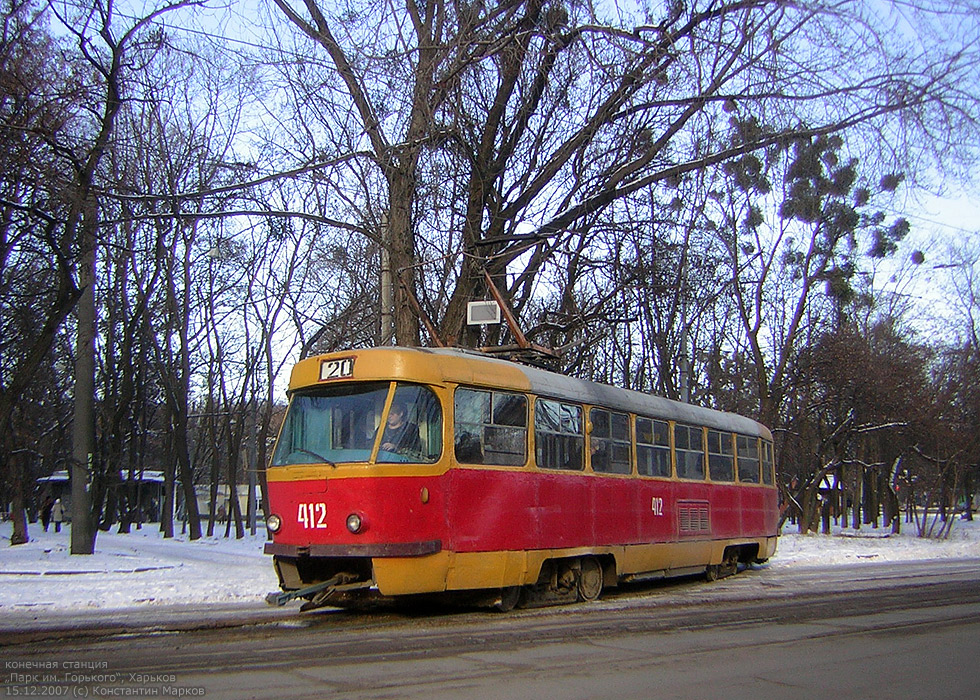 Харьков, Tatra T3SU № 412