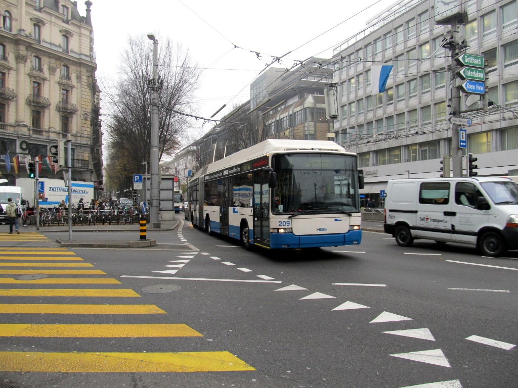 Люцерн, Hess SwissTrolley 3 (BGT-N2C) № 209