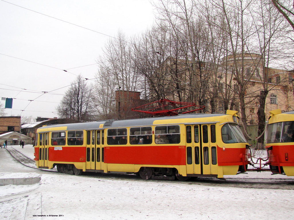 Екатеринбург, Tatra T3SU № 657