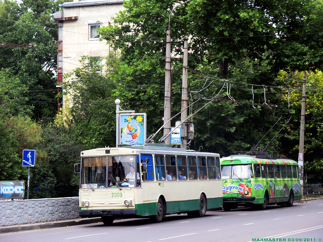 Крымский троллейбус, Škoda 14Tr02/6 № 2009; Крымский троллейбус, Škoda 9TrH27 № 3708