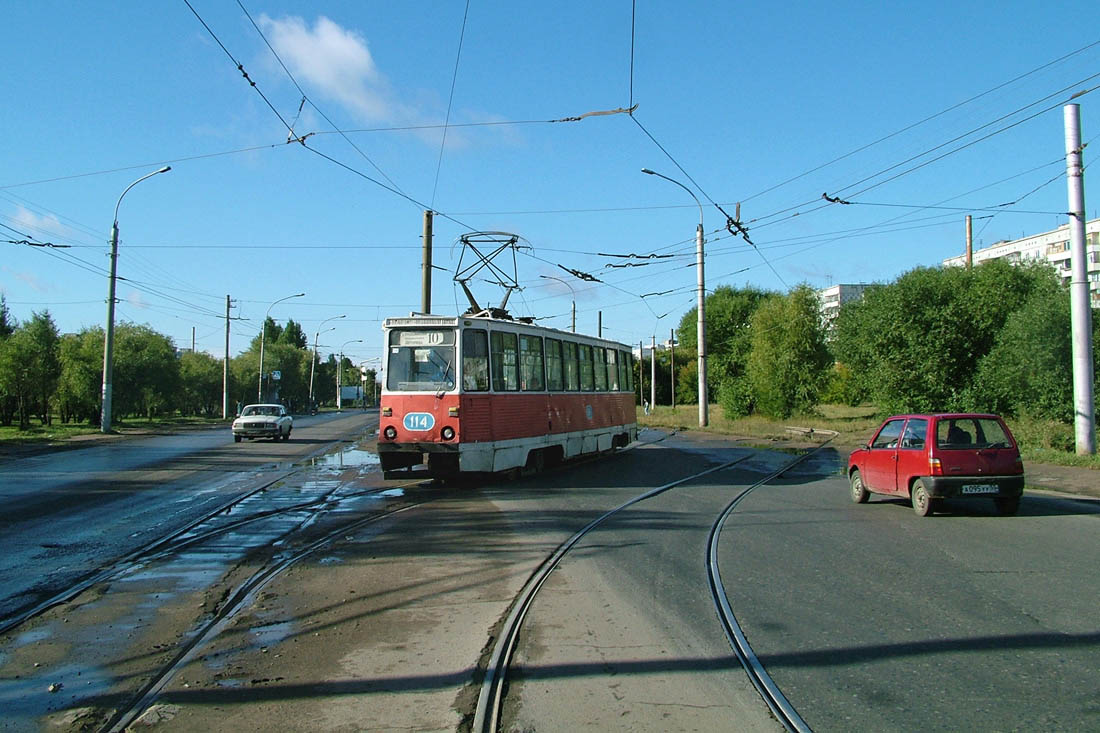 Омск, 71-605 (КТМ-5М3) № 114; Омск — Трамвайные линии — Левобережье / 10-й маршрут (демонтировано)