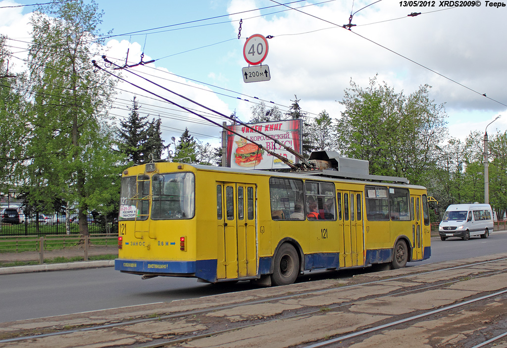 Тверь, ВМЗ-170 № 121; Тверь — Троллейбусные линии: Московский район