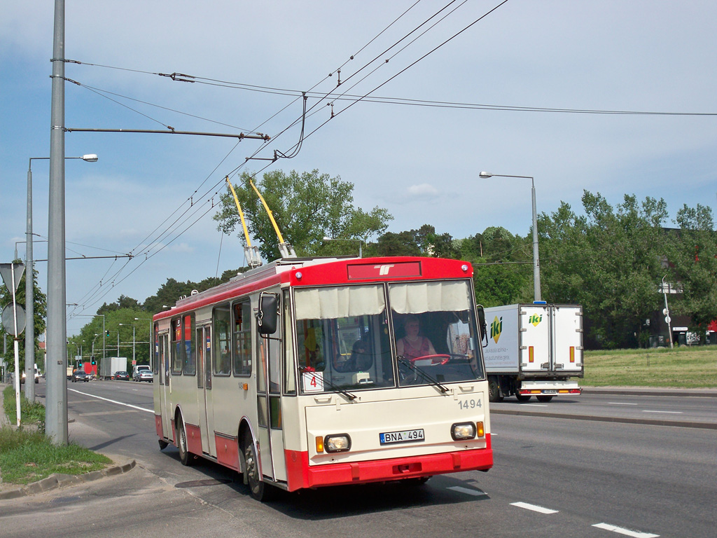 Вильнюс, Škoda 14Tr02/6 № 1494