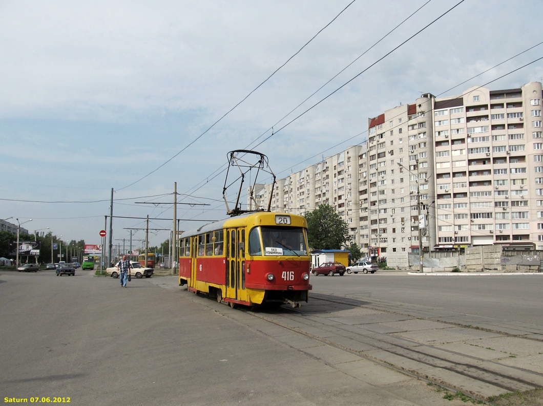 Харьков, Tatra T3SU № 416