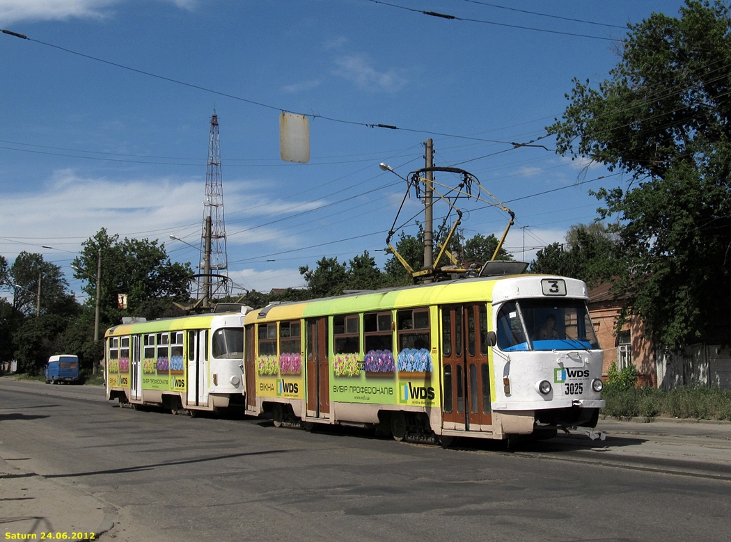 Харьков, Tatra T3SU № 3025