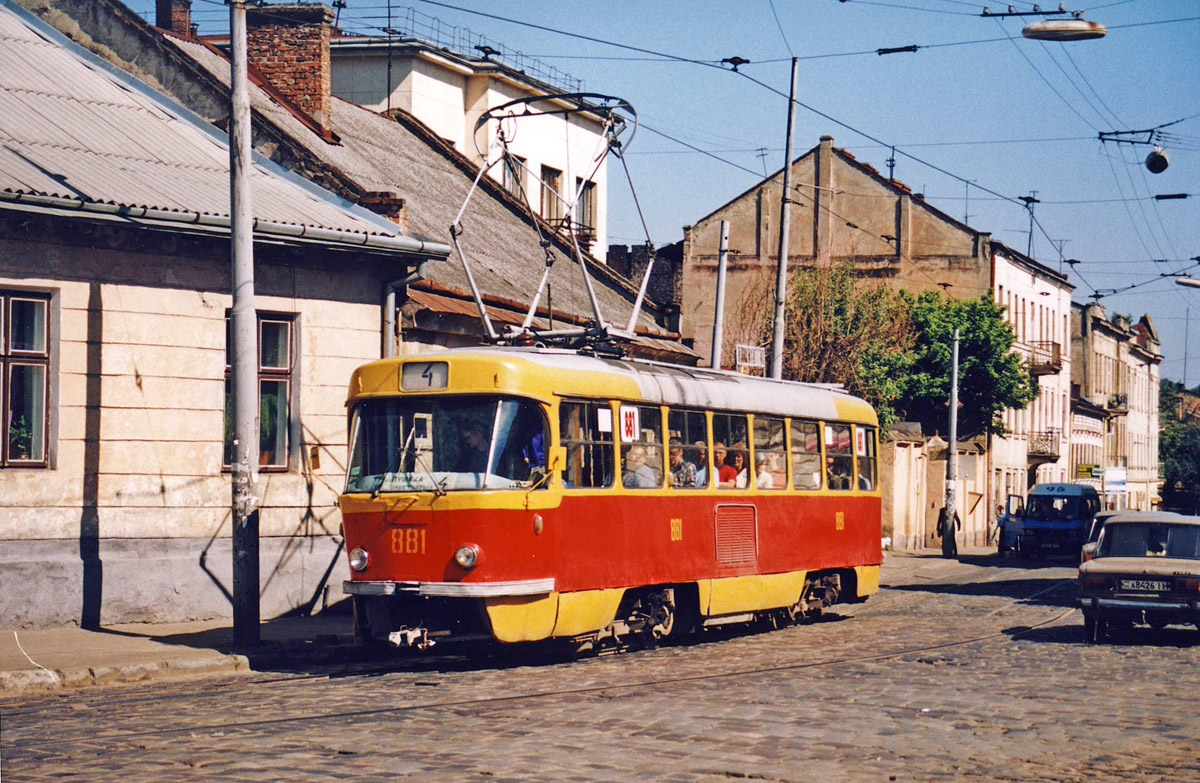 Львов, Tatra T4SU № 881