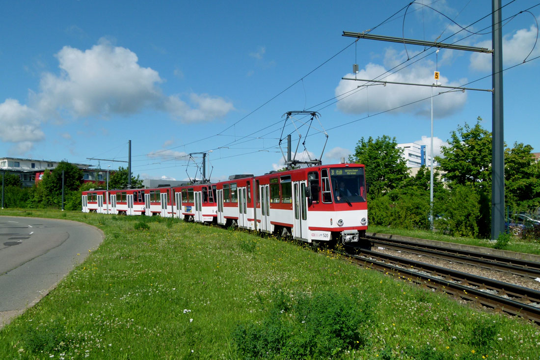 Эрфурт, Tatra KT4DC № 520; Эрфурт — Тройники Tatra KT4D+KT4D+KT4D