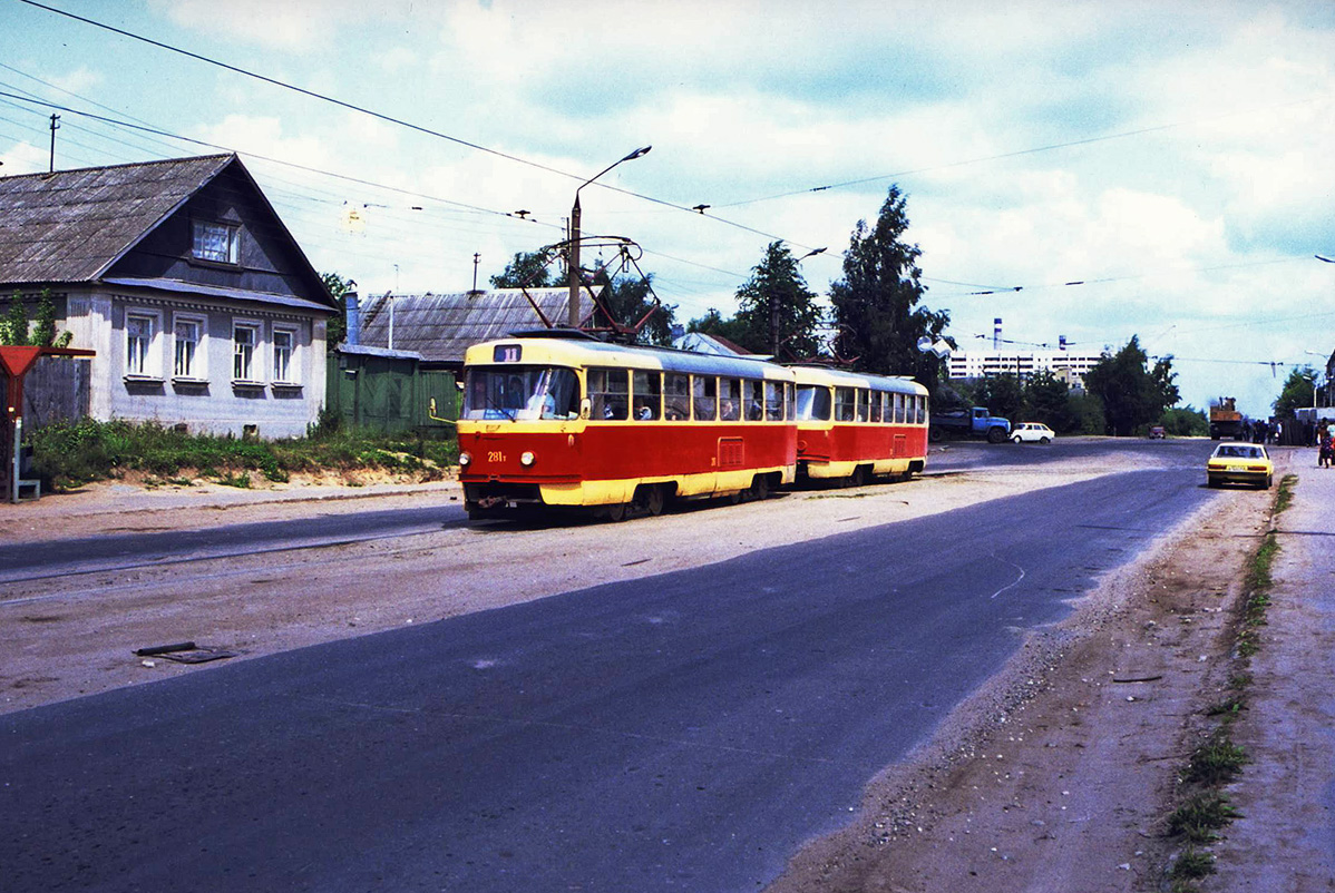 Тверь, Tatra T3SU (двухдверная) № 281; Тверь — Тверской трамвай в 1990-е гг.