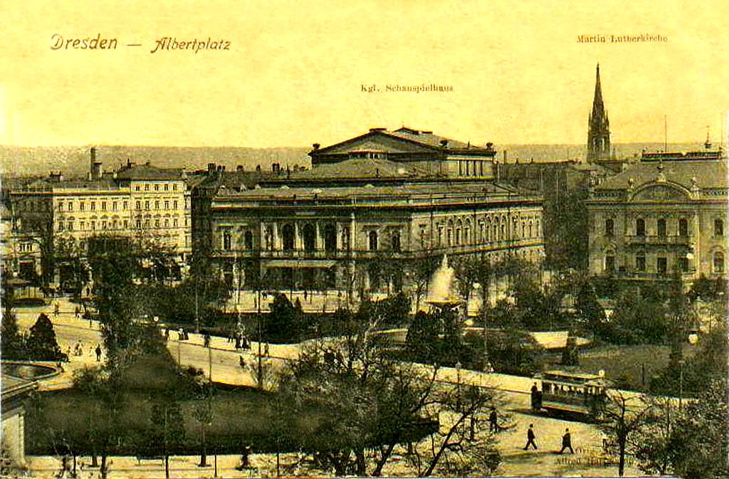 Дрезден — Старые фотографии (трамвай)