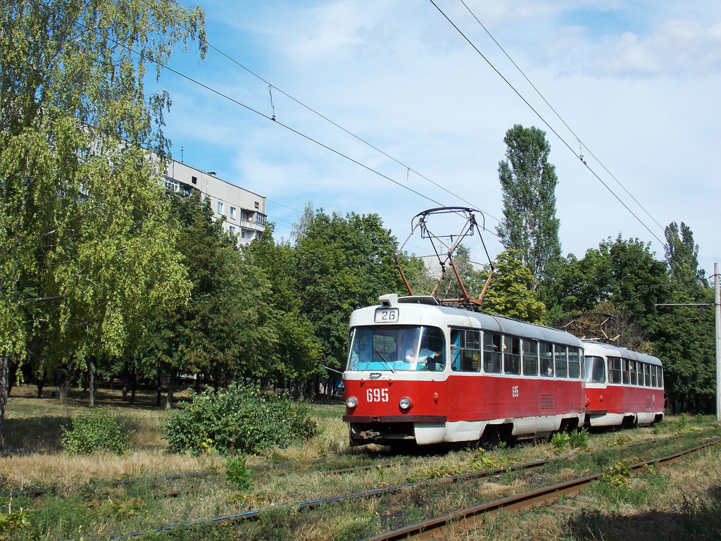 Харьков, Tatra T3SU № 695