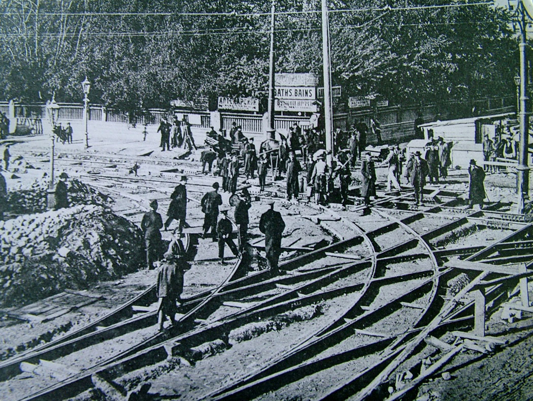 Санкт-Петербург — Исторические фотографии трамвайной инфраструктуры Санкт-Петербург — Исторические фотографии трамвайной инфраструктуры
