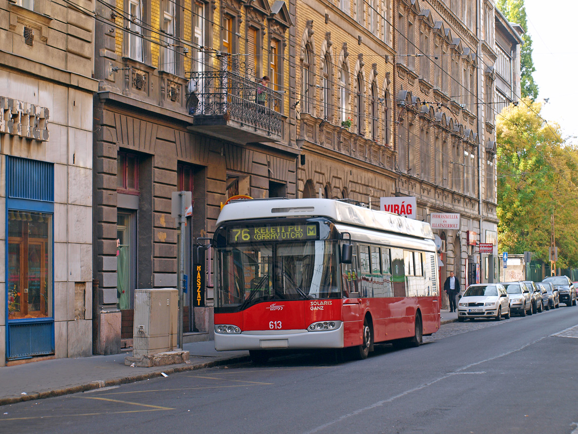 Будапешт, Solaris Trollino II 12 Ganz-Škoda B № 613