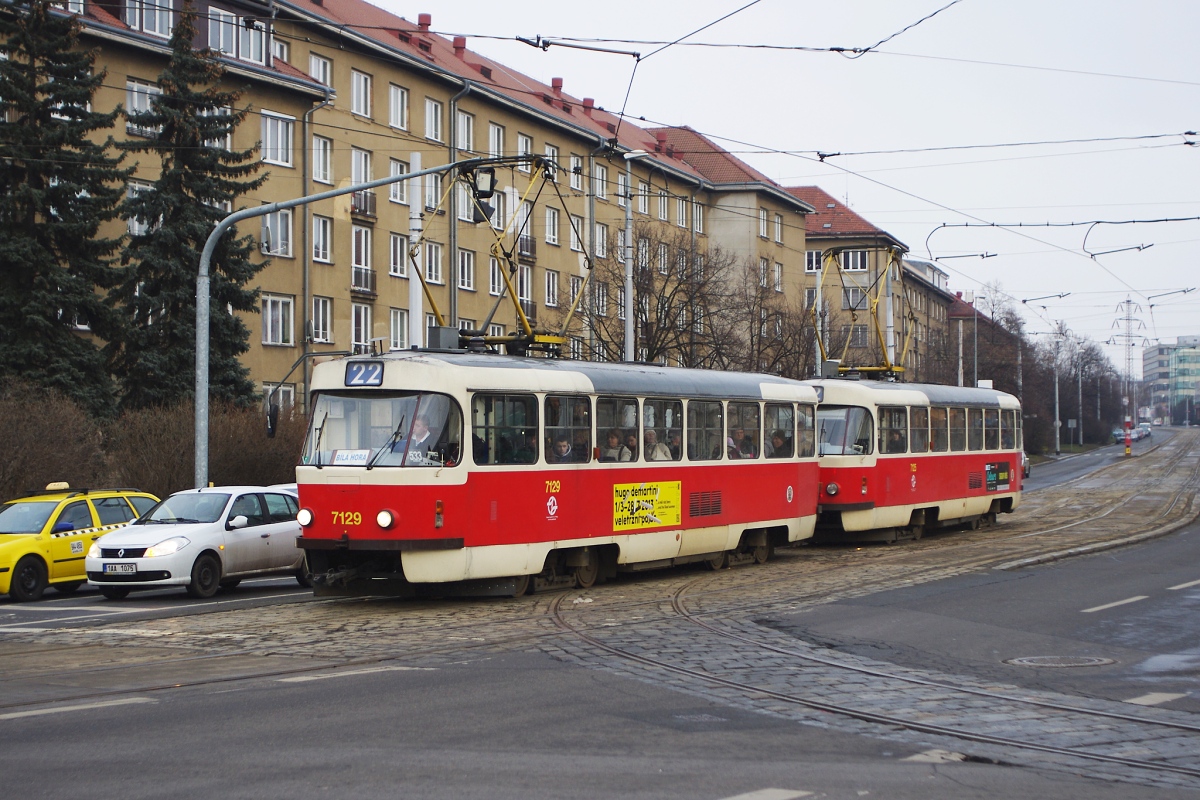 Прага, Tatra T3SUCS № 7129