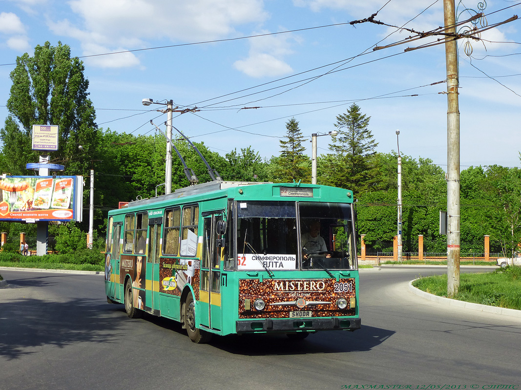 Крымский троллейбус, Škoda 14Tr02/6 № 2051