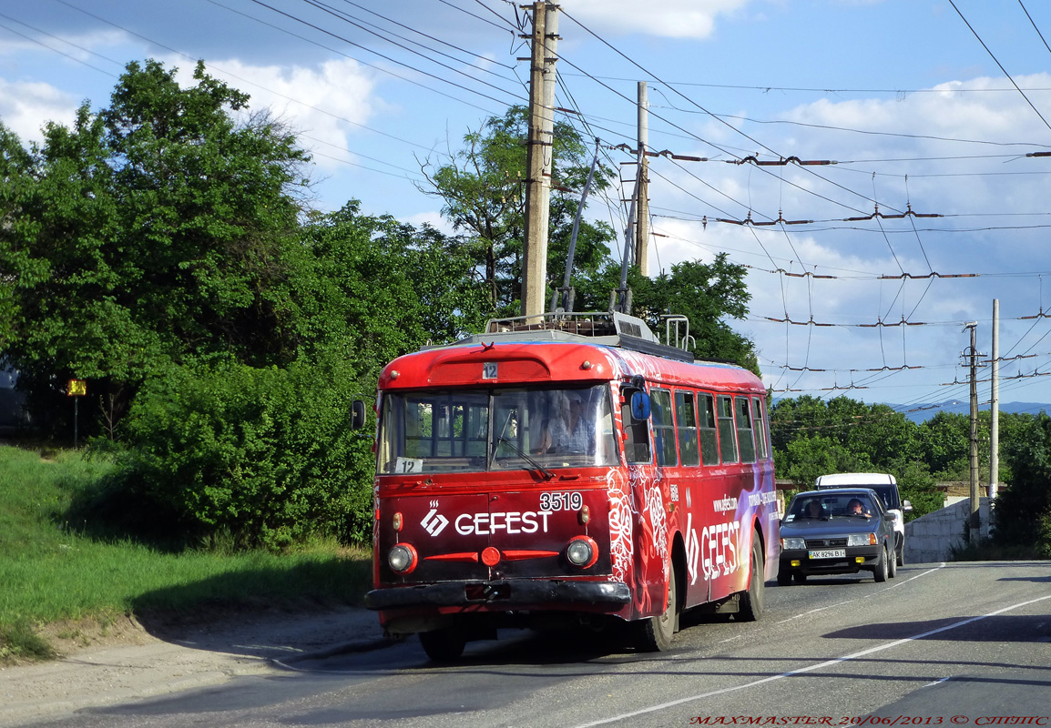 Крымский троллейбус, Škoda 9Tr19 № 3519