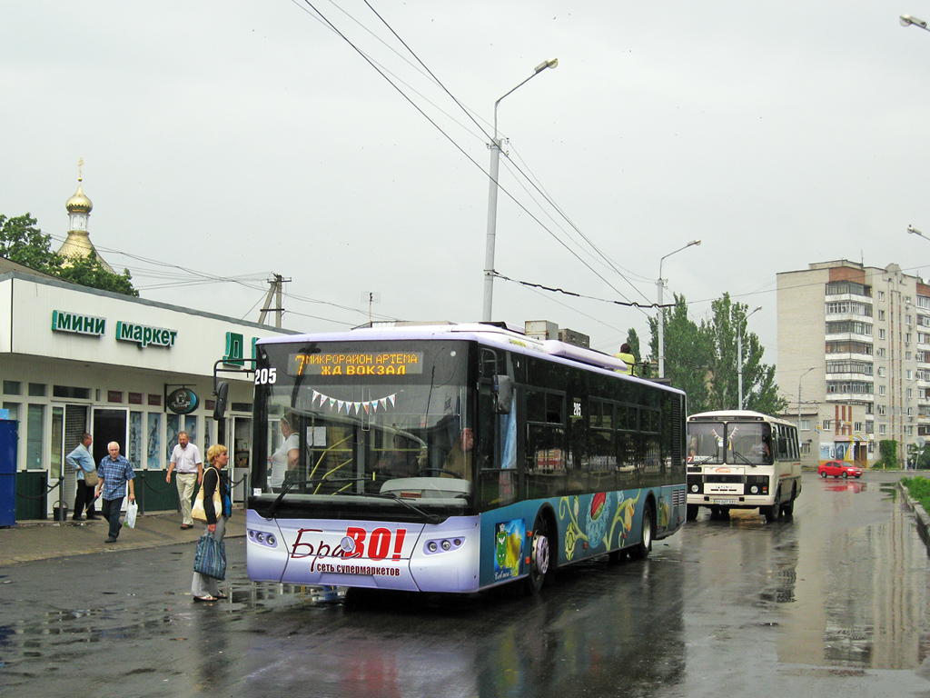 Славянск, ЛАЗ E183A1 № 205