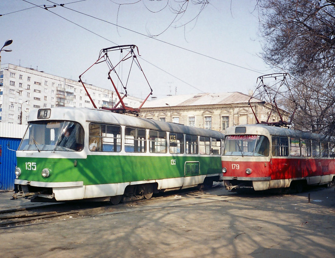 Донецк, Tatra T3SU № 135 (4135); Донецк, Tatra T3SU № 179 (4179)