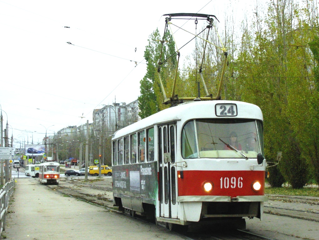 Самара, Tatra T3SU (двухдверная) № 1096
