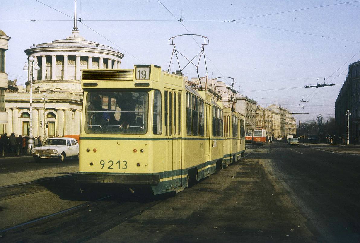 Санкт-Петербург, ЛМ-68 № 9213; Санкт-Петербург — Исторические фотографии трамвайных вагонов