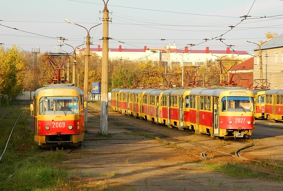 Уфа, Tatra T3SU № 2069; Уфа, Tatra T3D № 2027; Уфа — Трамвайное депо № 2 (ранее № 3)