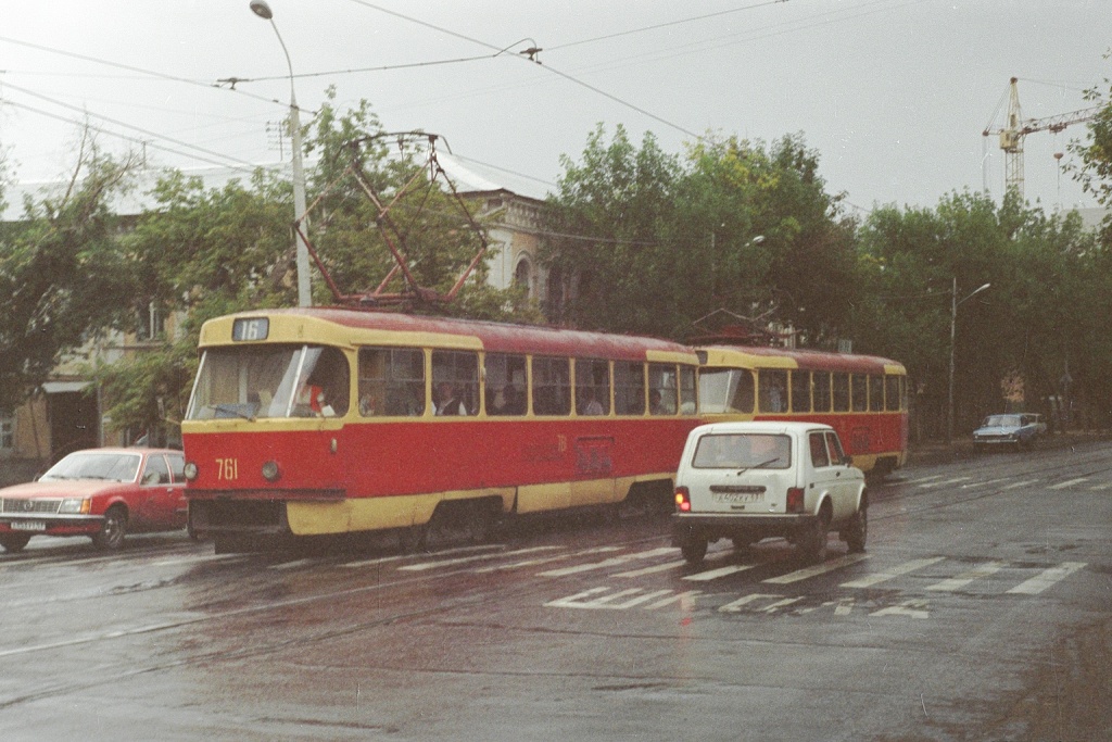 Самара, Tatra T3SU (двухдверная) № 761; Самара — Исторические фотографии — Трамвай и Троллейбус (1992-2000)