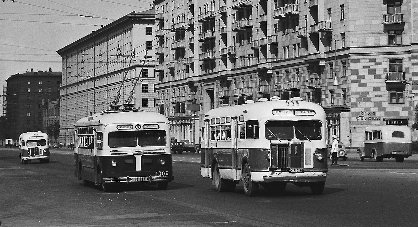 Москва, МТБ-82Д № 1306; Москва — Исторические фотографии — Трамвай и Троллейбус (1946-1991)