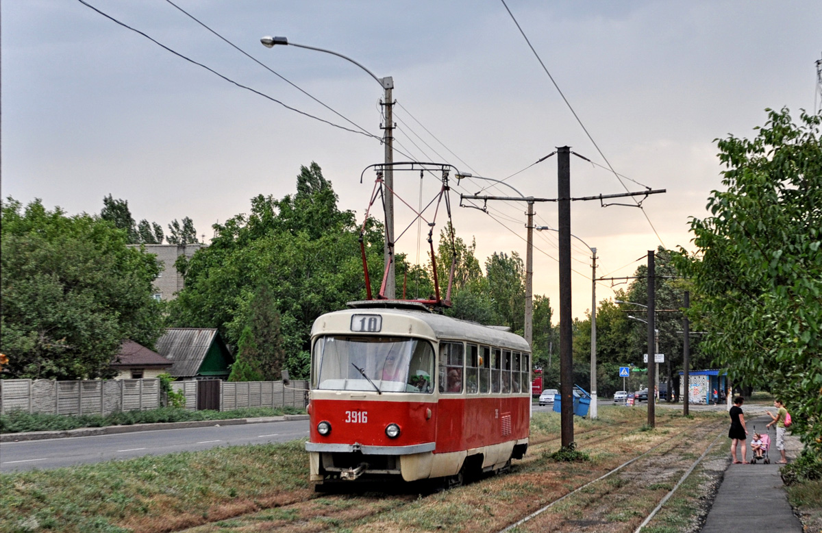 Донецк, Tatra T3SU № 3916