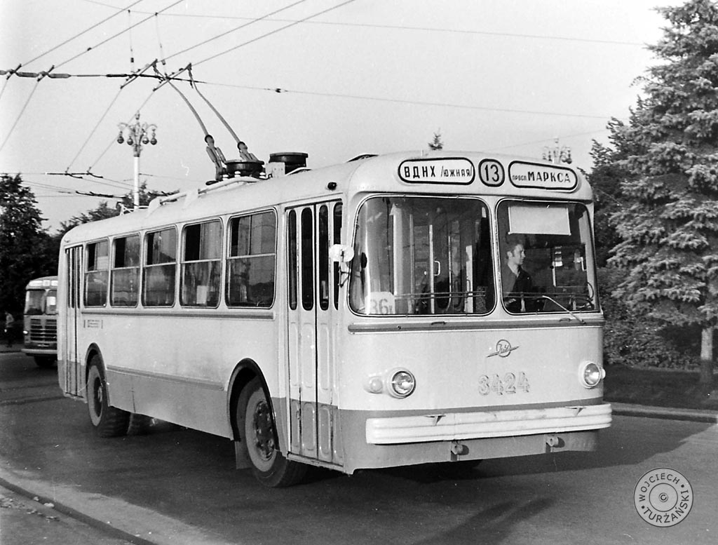 Москва, ЗиУ-5Д № 3424; Москва — Исторические фотографии — Трамвай и Троллейбус (1946-1991)