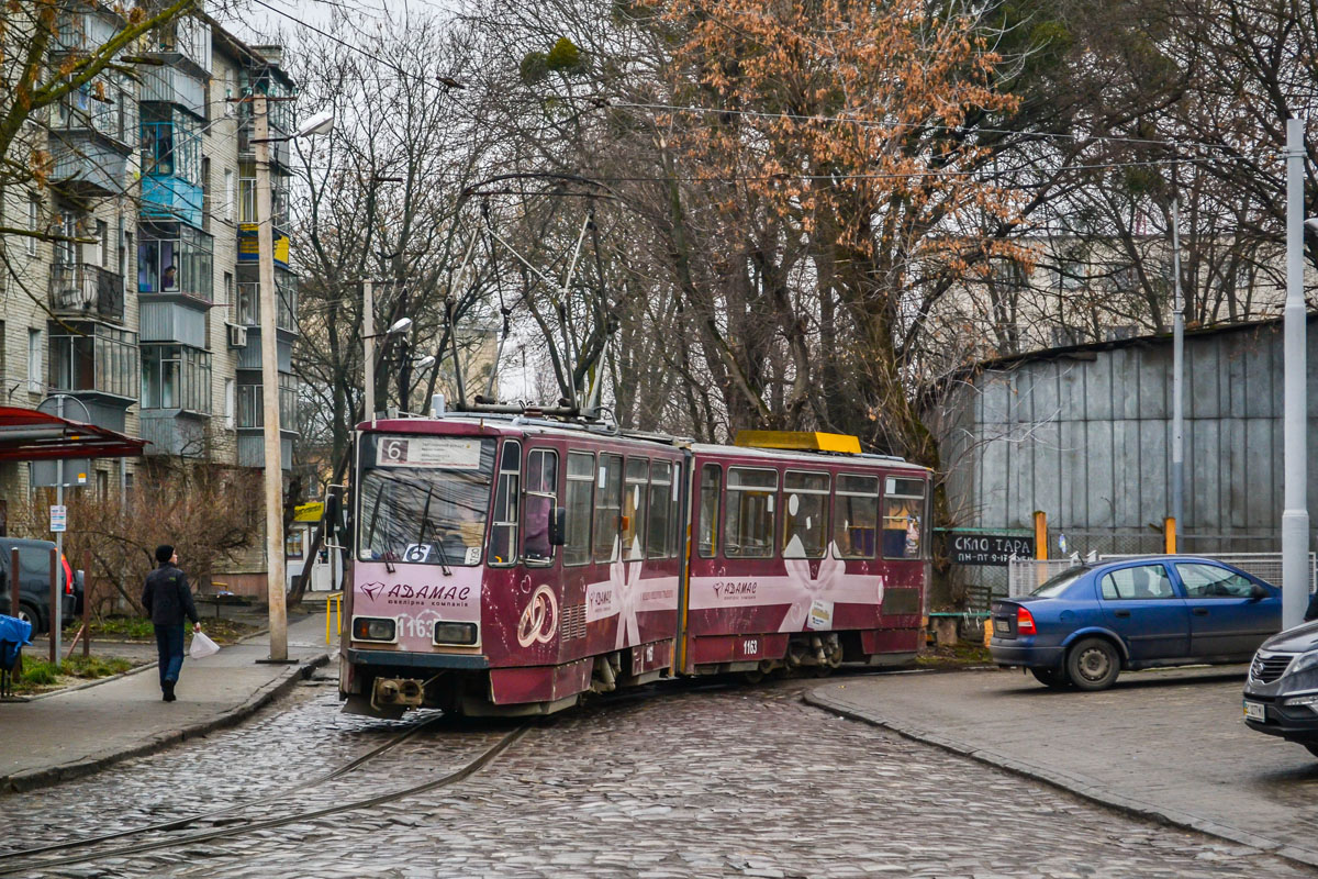 Львов, Tatra KT4D № 1163
