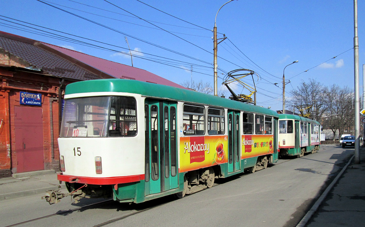 Владикавказ, Tatra T4DM № 15; Владикавказ — Служебная линия в Городское трамвайное депо