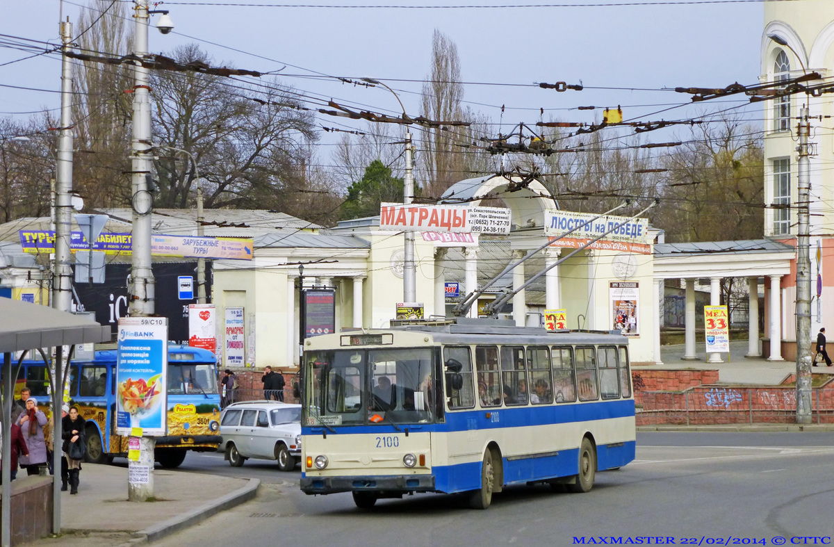 Крымский троллейбус, Škoda 14Tr89/6 № 2100