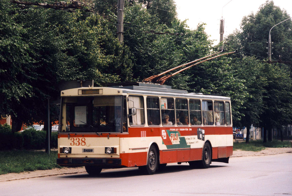 Черновцы, Škoda 14Tr07 № 338; Черновцы — Исторические фотографии (1992-2000 годов)
