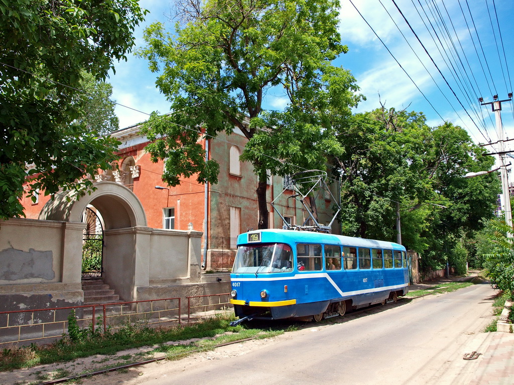 Одесса, Tatra T3R.P № 4017; Одесса — Трамвайные линии: Большой Фонтан → 411-я Батарея