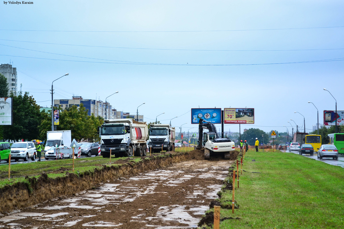 Львов — Строительство трамвайной линии в микрорайон «Сихов»