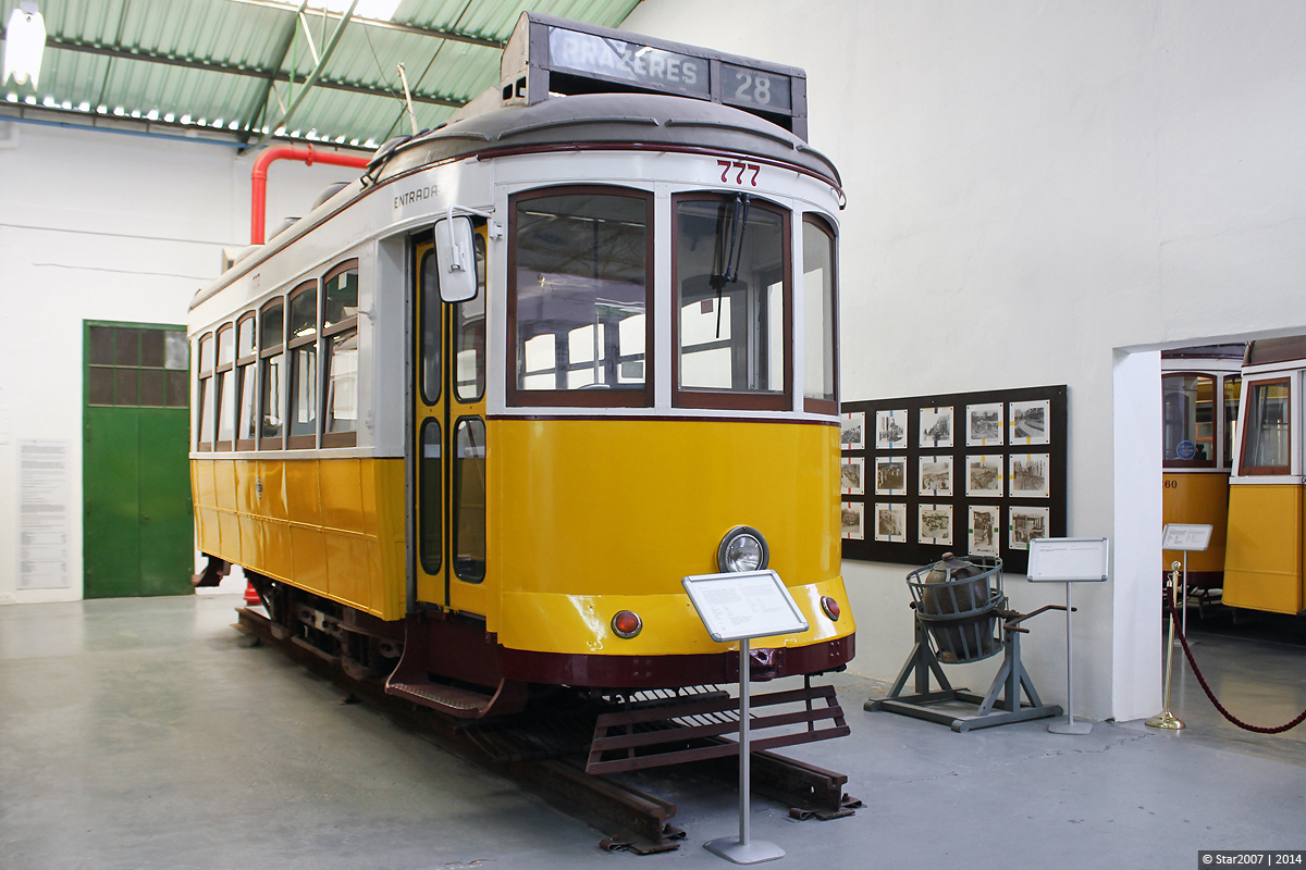 Лиссабон, Carris 2-axle motorcar (Remodelado) № 777; Лиссабон — Трамвай — Museu da Carris