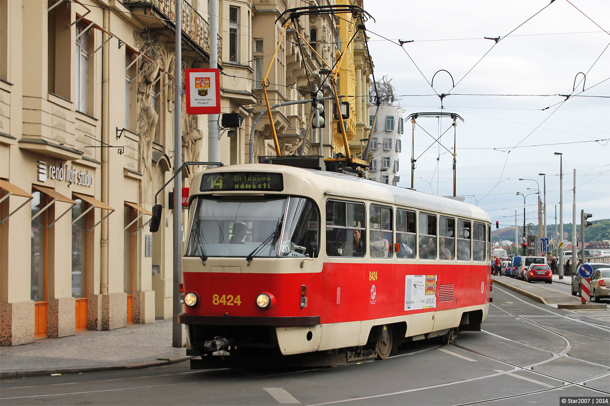 Прага, Tatra T3R.P № 8424