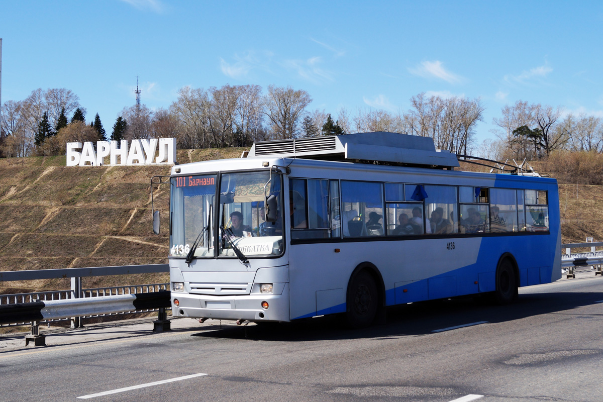Барнаул, СТ-6217М № 4136; Барнаул — Обкатка троллейбусного маршрута №101 (Барнаул-Новоалтайск)