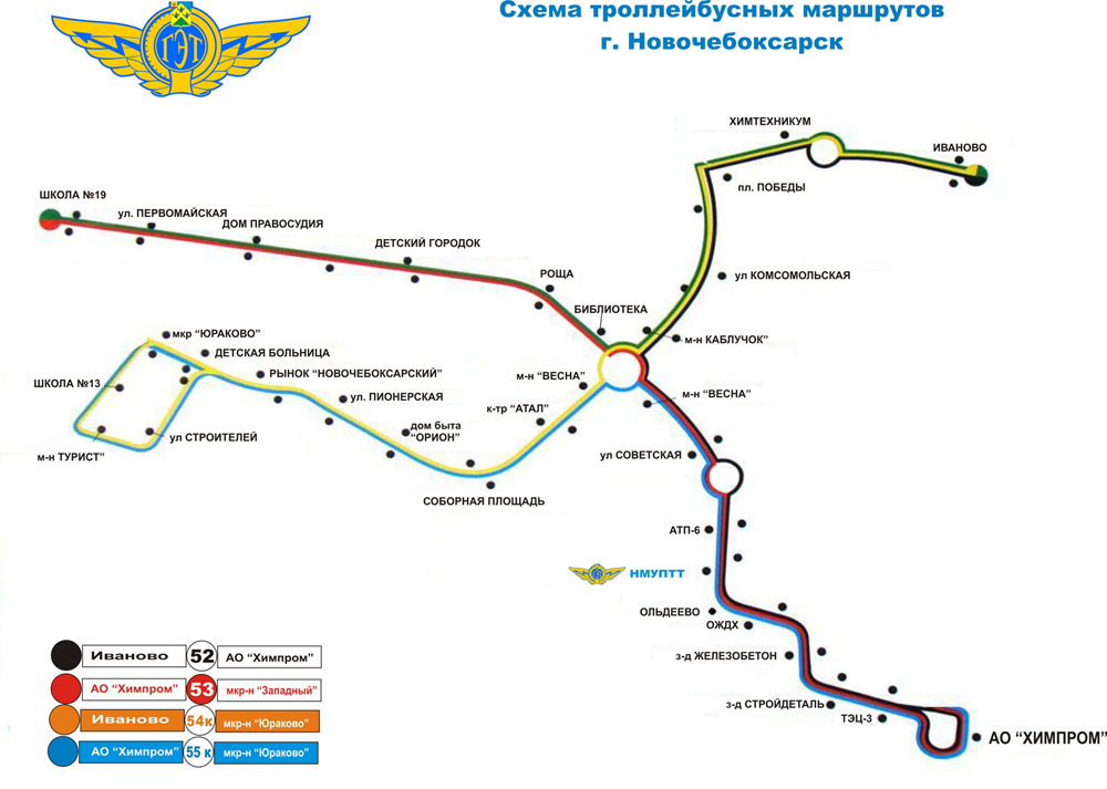 Новочебоксарск — Схемы