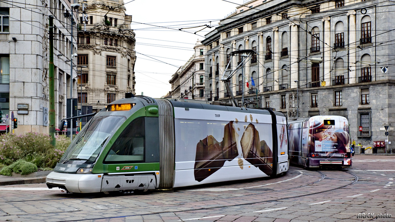 Милан, Bombardier Eurotram (Flexity Outlook) № 7009