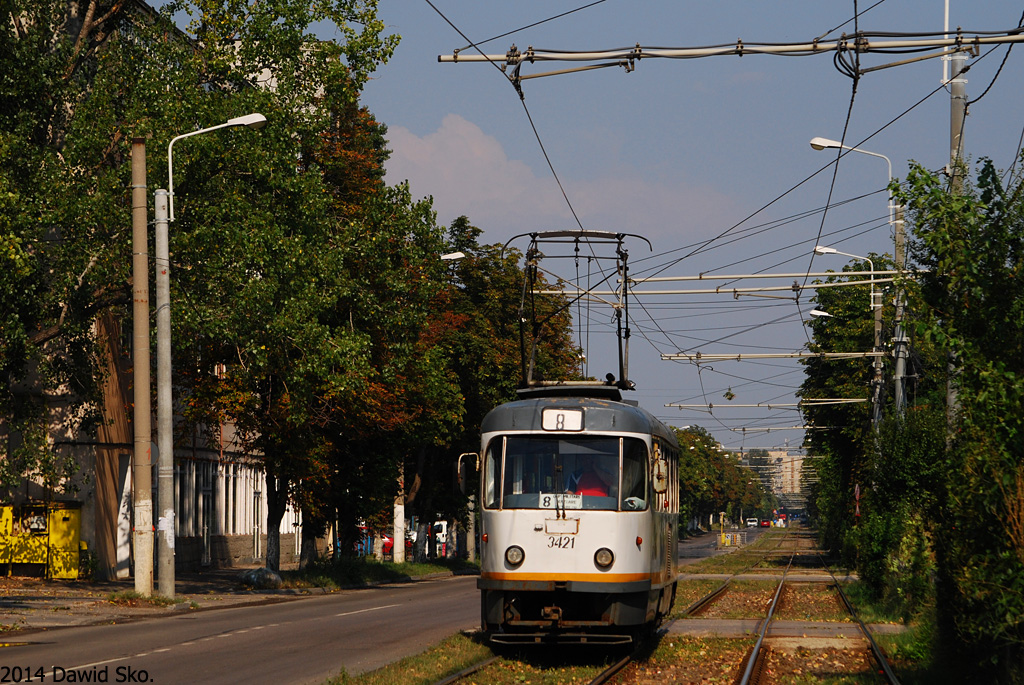 Бухарест, Tatra T4R № 3421