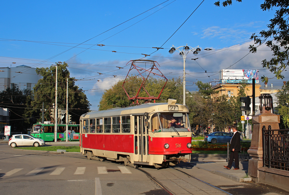 Екатеринбург, Tatra T3SU (двухдверная) № 516