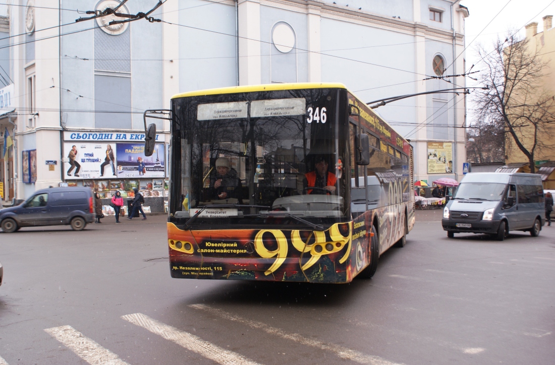 Черновцы, ЛАЗ E183D1 № 346