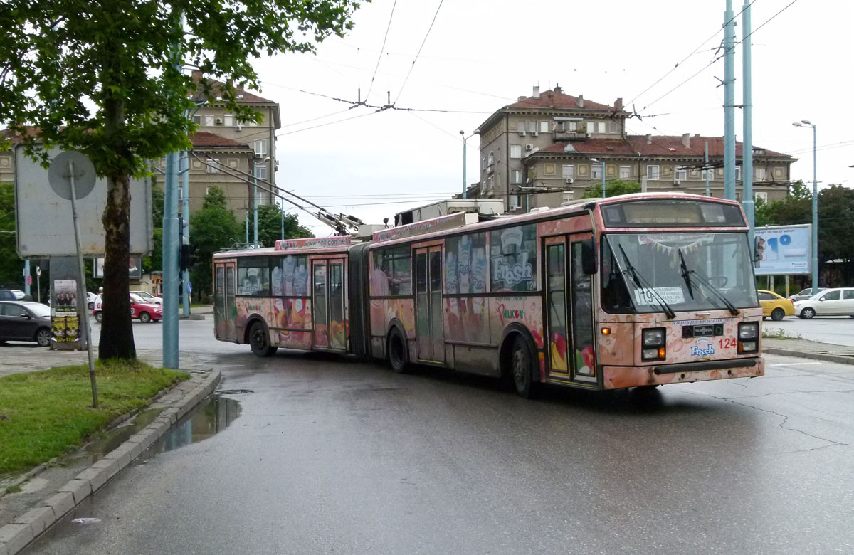 Пловдив, Van Hool AG 280T № 124