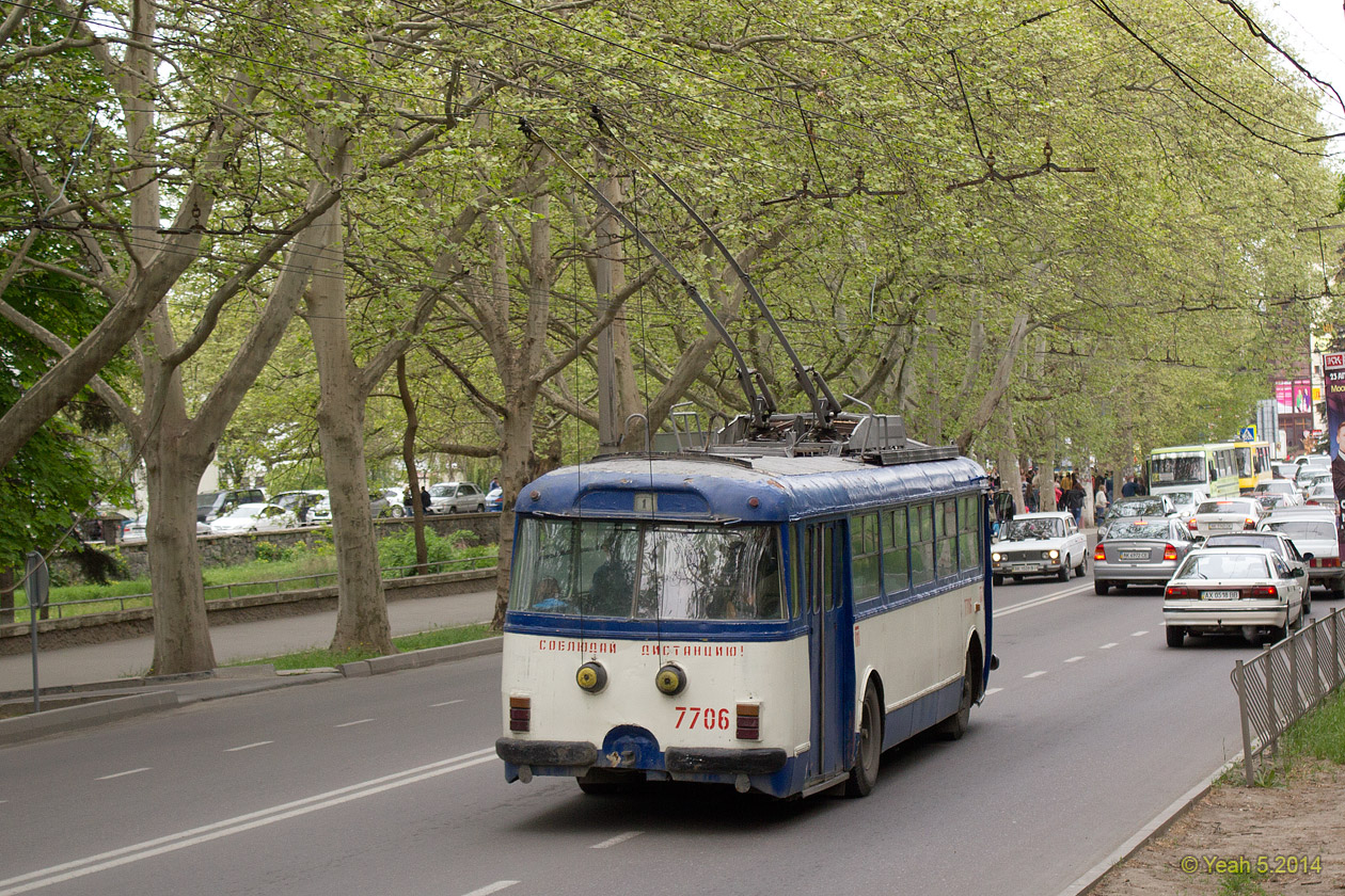 Крымский троллейбус, Škoda 9TrH27 № 7706