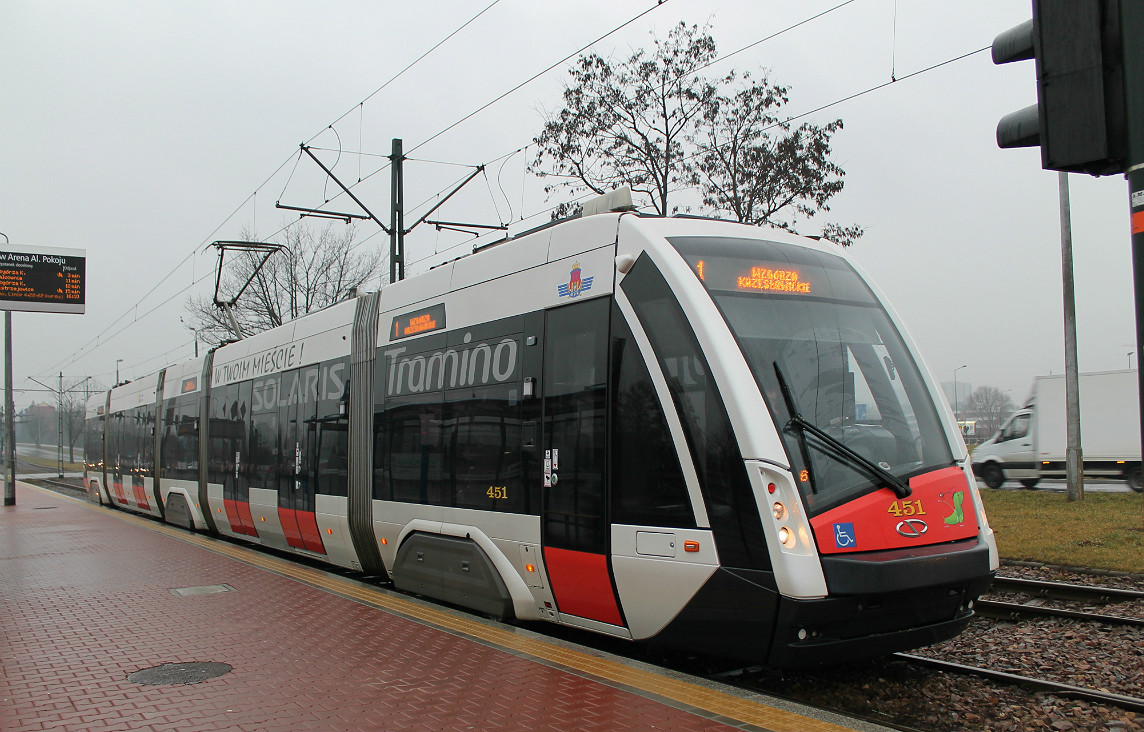 Краков, Solaris Tramino S100 № 451