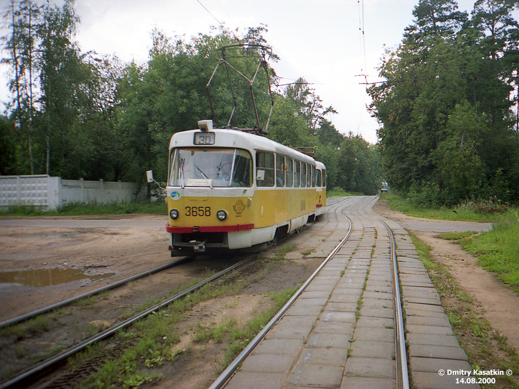 Москва, Tatra T3SU № 3658