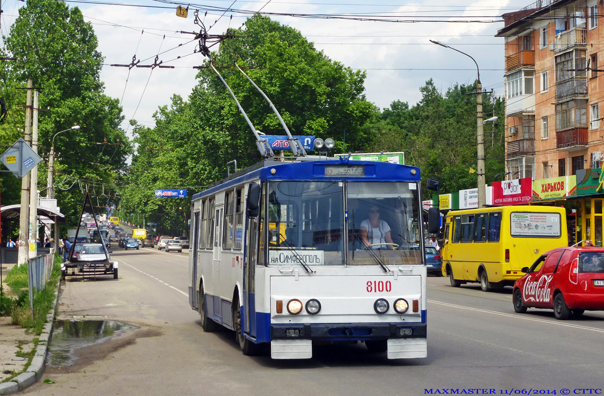 Крымский троллейбус, Škoda 14Tr89/6 № 8100