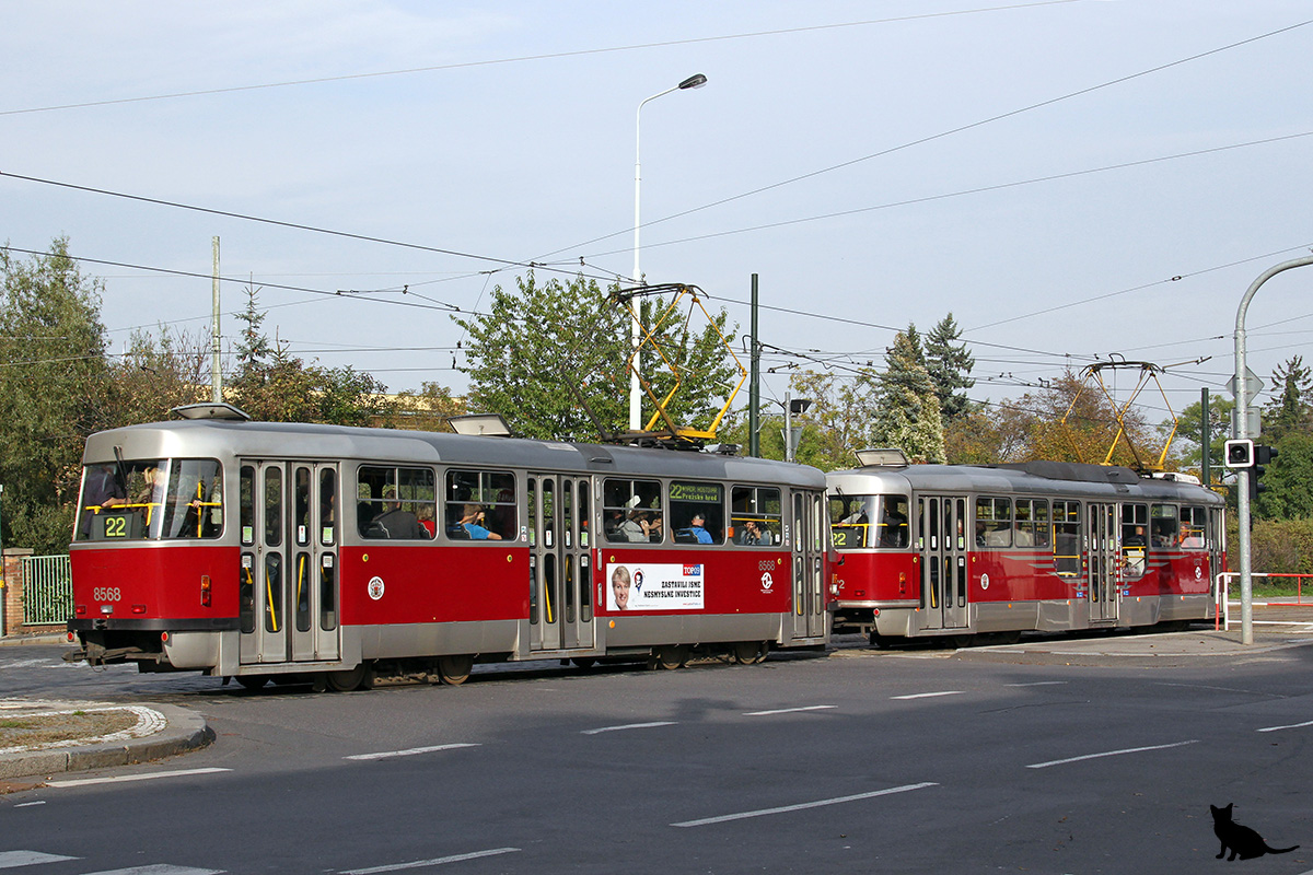 Прага, Tatra T3R.P № 8568