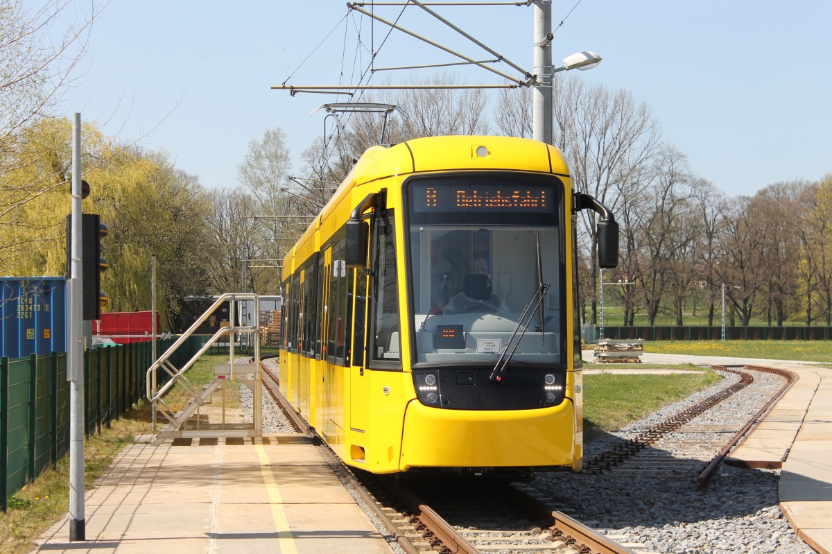 Эссен -  Мюльхайм-ан-дер-Рур, Bombardier M8D-NF2 № 1629; Баутцен — Пробные поездки трамваев